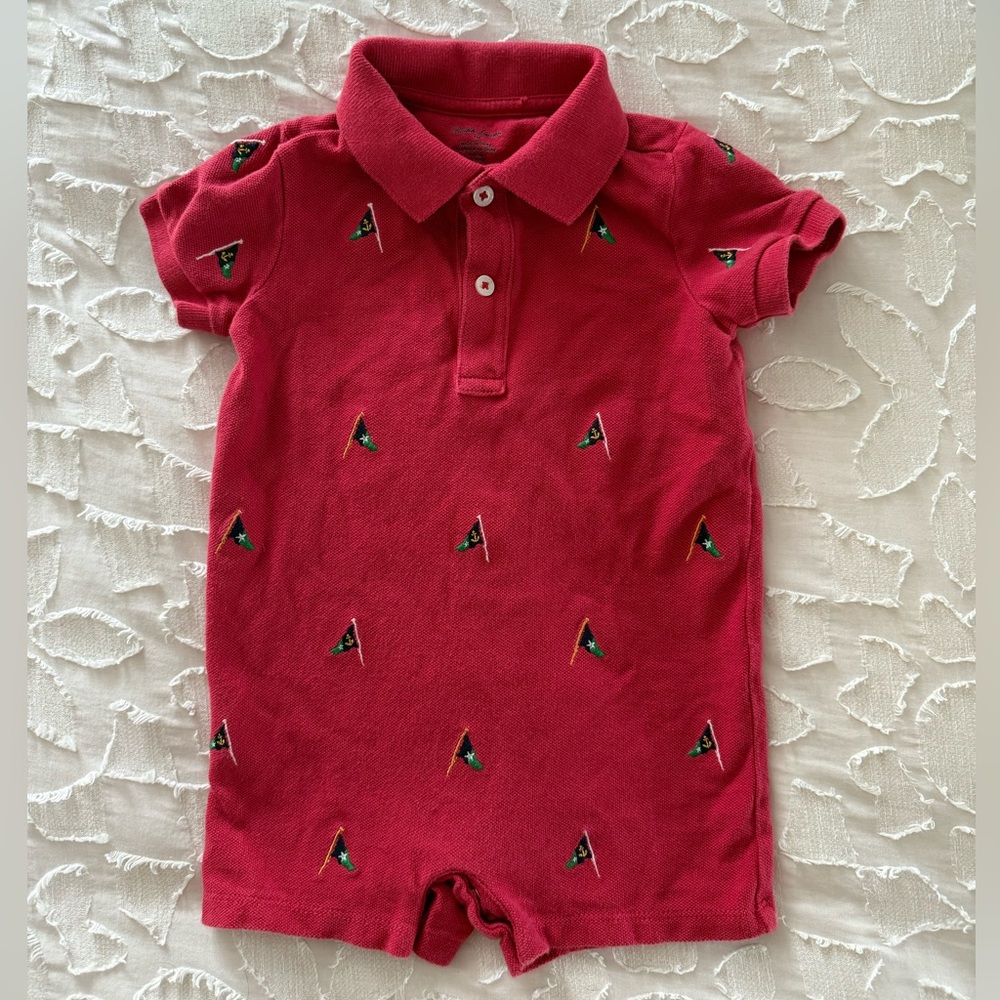 Ralph Lauren Baby Flag Romper